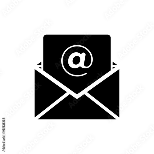 Email icon logo sign set vector outline