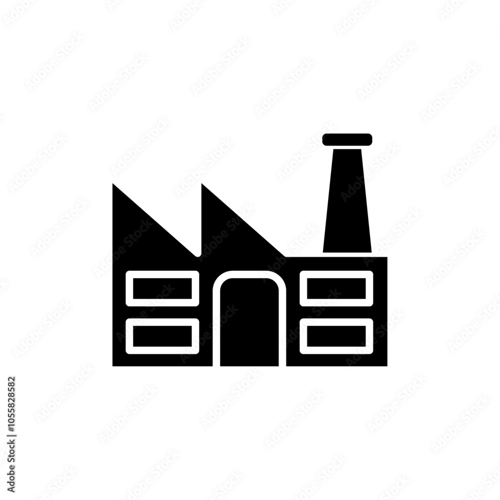 Factory icon logo sign set vector outline Factory icon logo sign set vector outline