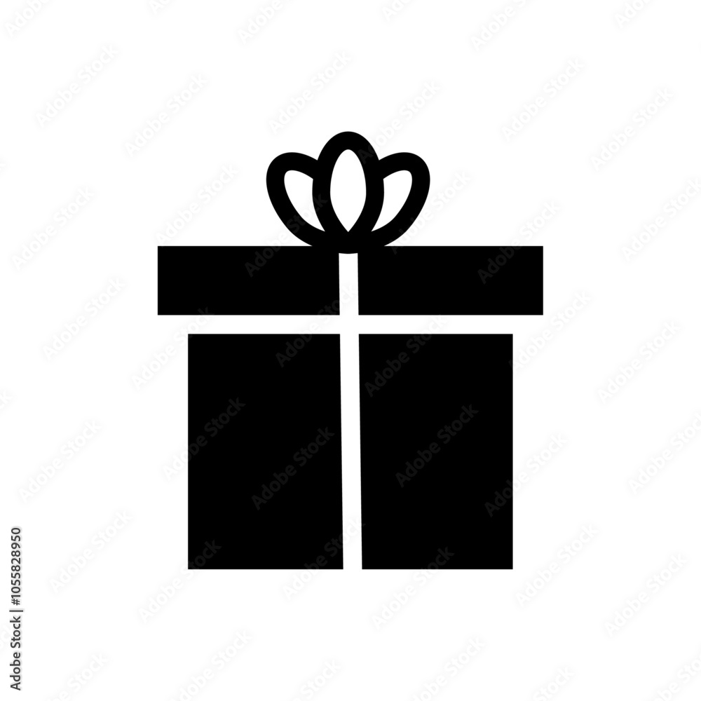 Gift boxes icon logo sign set vector outline Gift boxes icon logo sign set vector outline