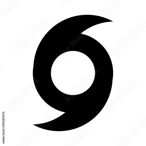 Hurricane icon logo sign set vector outline