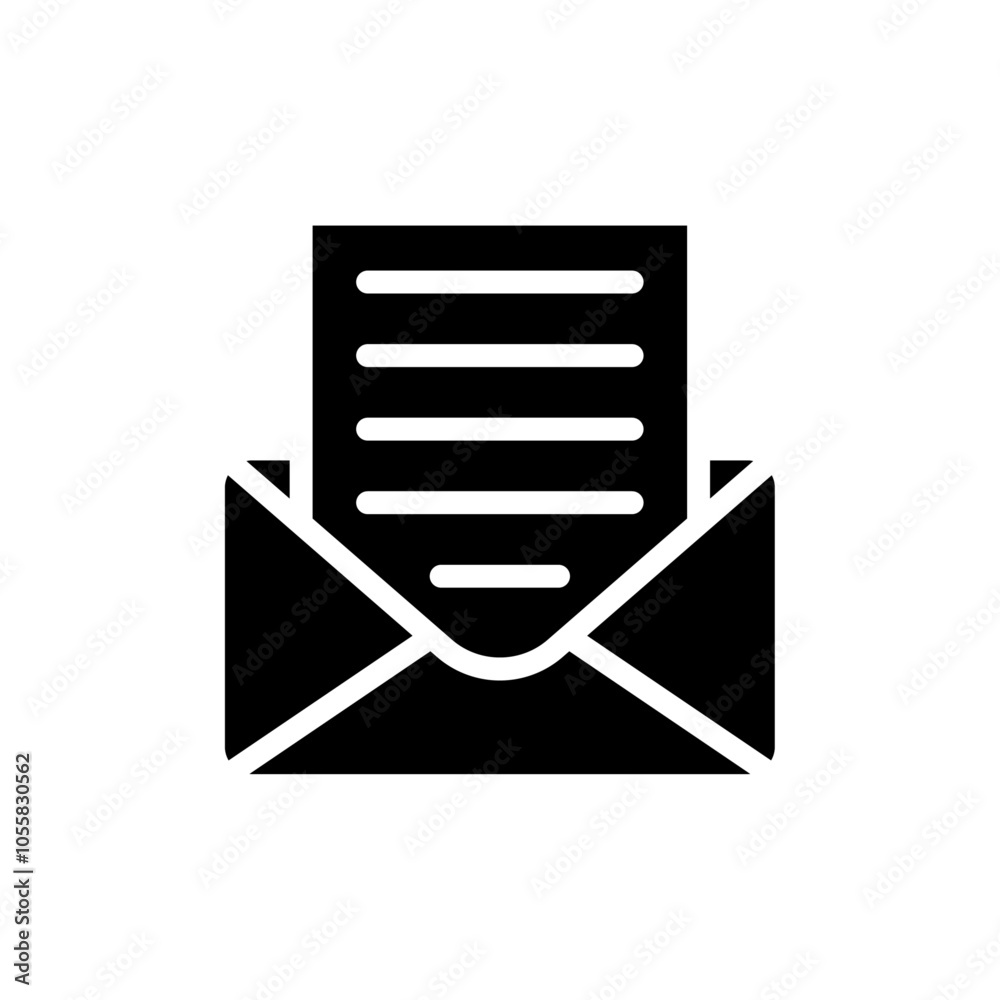 Newsletter icon logo sign set vector outline Newsletter icon logo sign set vector outline