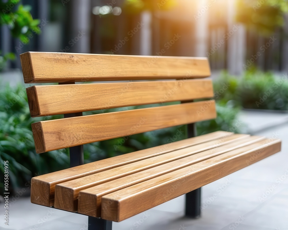 Fototapeta premium Sensorequipped city benches offering realtime info, interactive public spaces