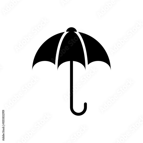 Umbrella icon logo sign set vector outline