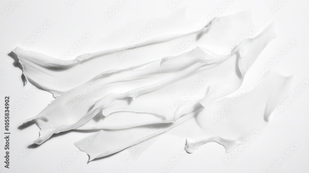 This top view showcases a white candy stick on a vibrant blue background, emphasizing minimalist design. The foil packaging is simple, with no graphics, and the stick's lifted corner adds a 3D effect, This top view showcases a white candy stick on a vibrant blue background, emphasizing minimalist design. The foil packaging is simple, with no graphics, and the stick's lifted corner adds a 3D effect,