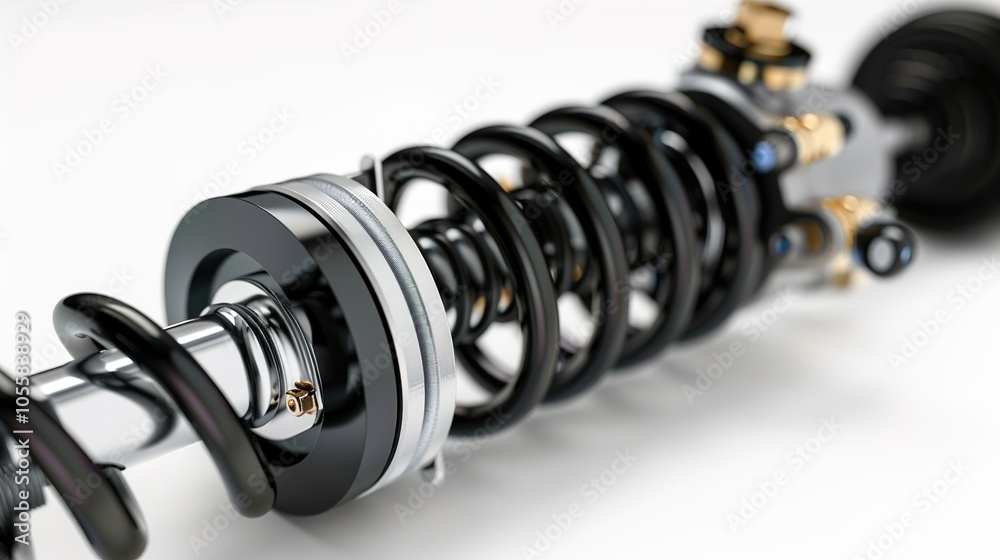 Shock absorber strut with coil spring for optimal vehicle suspension and stability performance Shock absorber strut with coil spring for optimal vehicle suspension and stability performance