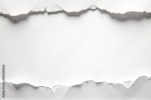 torn white paper with blank space for text