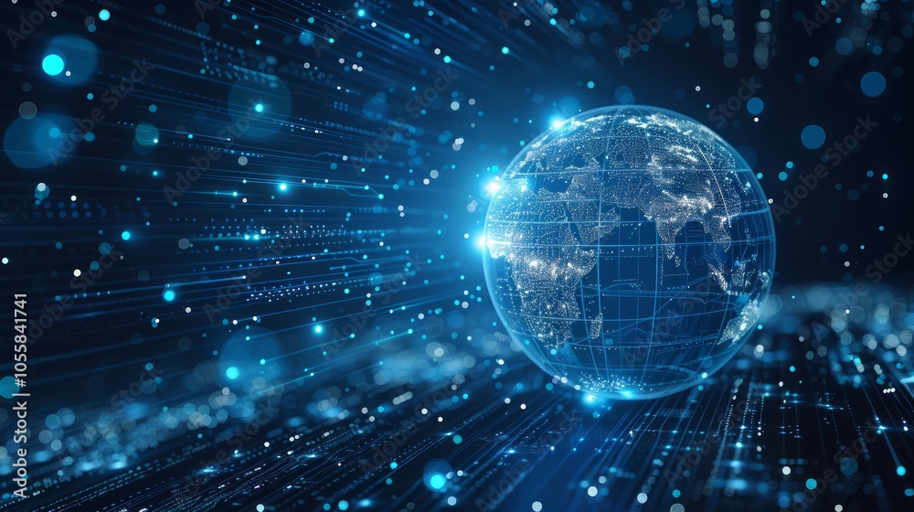 vector background abstract global internet technology innovation concept
