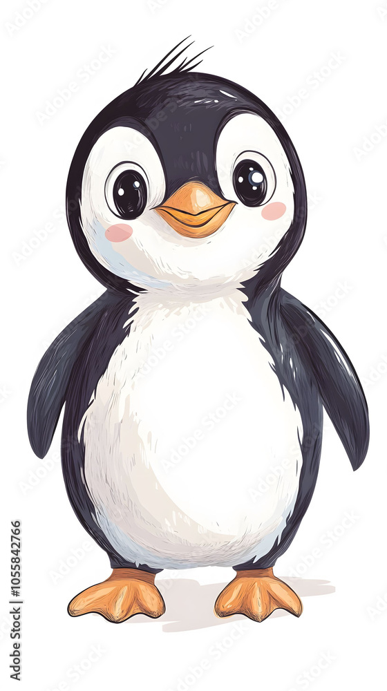 Obraz premium Cute penguin character