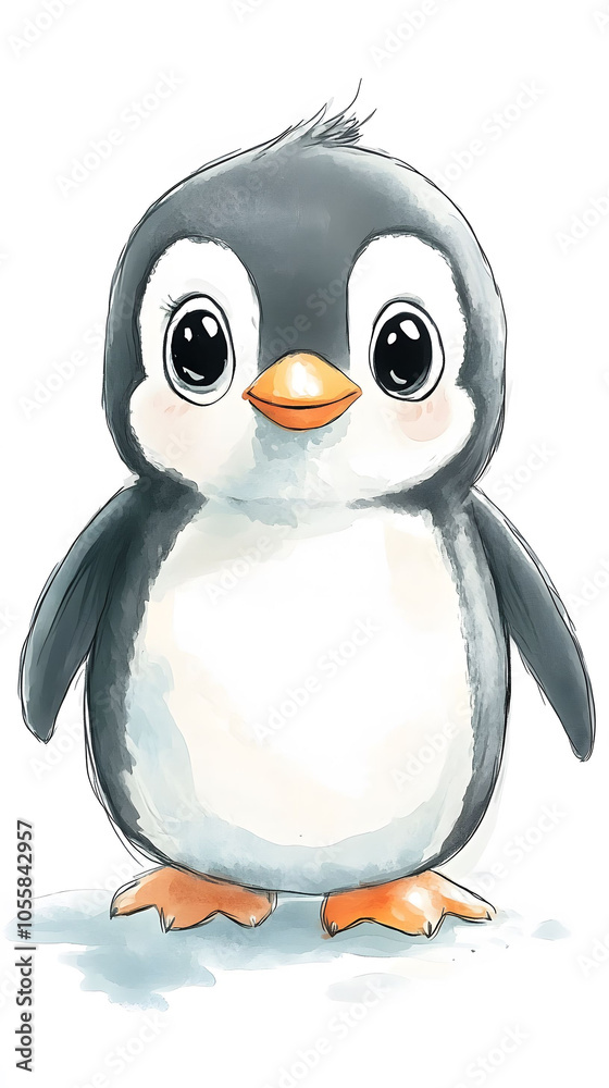 Obraz premium Cute penguin character