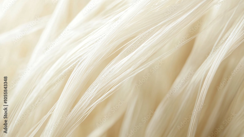 Close-up of natural fibers representing biodegradable polymer composites Close-up of natural fibers representing biodegradable polymer composites