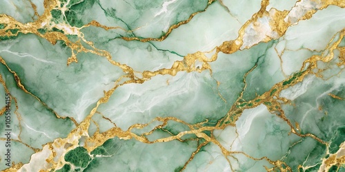 luxurious marble gold and green texture background