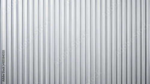 Luxurious white corrugated metal background with an asymmetrical design