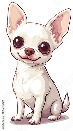 Cute chihuahua illustration