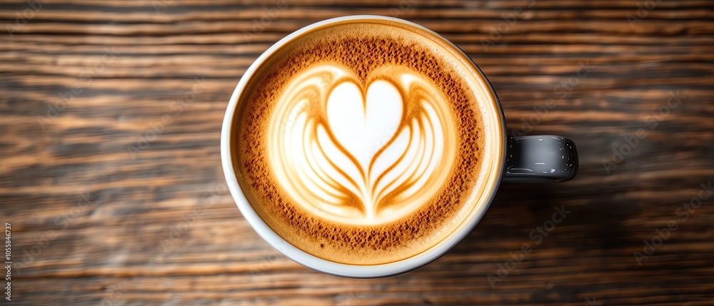 Sophisticated latte art created with milk in a coffee cup, captured with detailed swirls and a cozy cafe atmosphere, ultraclear, high resolution 8K Sophisticated latte art created with milk in a coffee cup, captured with detailed swirls and a cozy cafe atmosphere, ultraclear, high resolution 8K