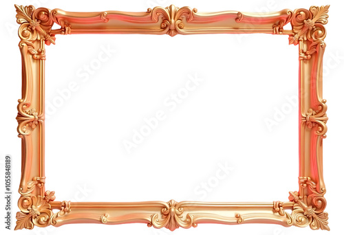 Gold frame khmer photo photo