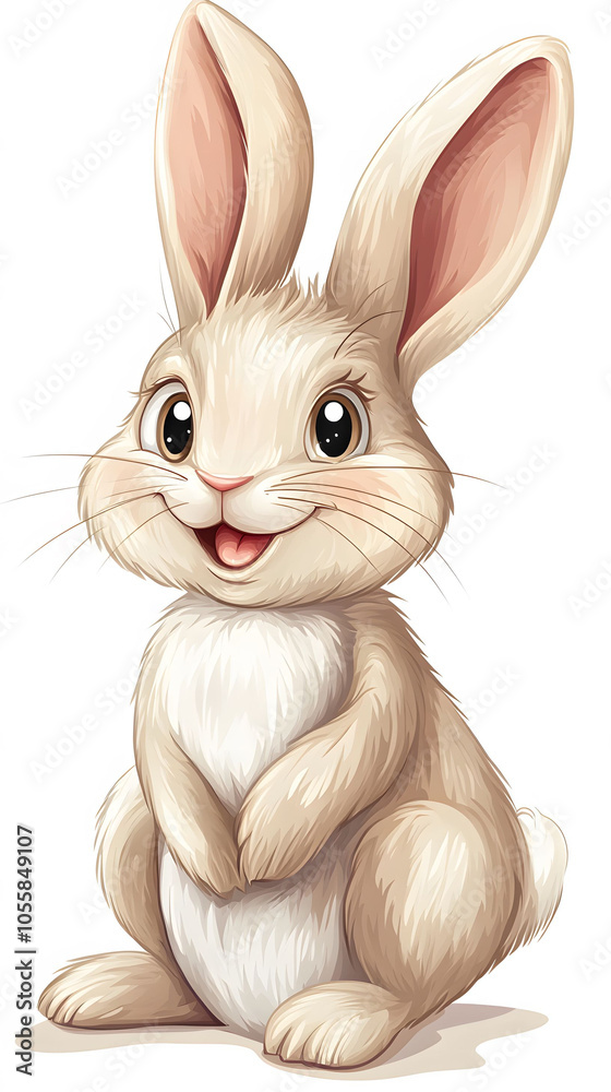 Fototapeta premium Cute bunny character