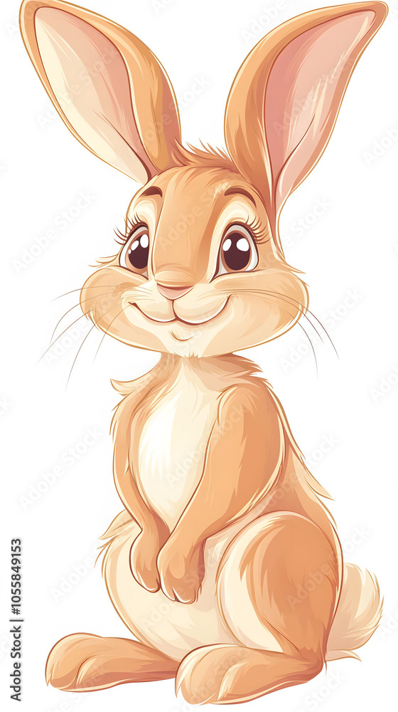 Obraz premium Cute cartoon bunny