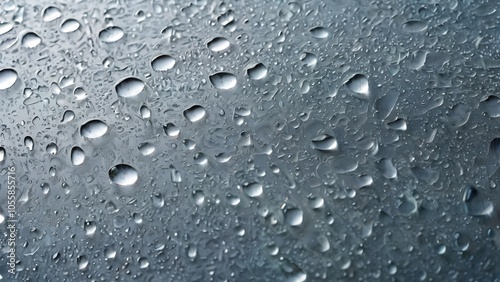 Frosted Glass with Detailed Condensation Texture - Refreshing Close Up