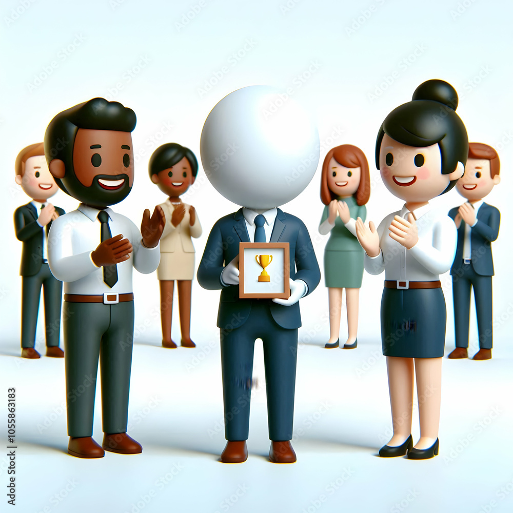 3D Diverse Employees Celebrating Diversity Office Plain Background Copy Space Inclusive Unity Modern Workplace Graphics with Diverse Team Co-workers Collaboration Representation Icons 3D Diverse Employees Celebrating Diversity Office Plain Background Copy Space Inclusive Unity Modern Workplace Graphics with Diverse Team Co-workers Collaboration Representation Icons