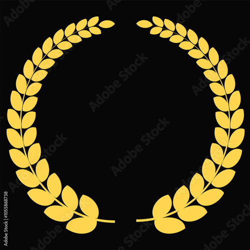 Laurel Wreath Vector Shape 