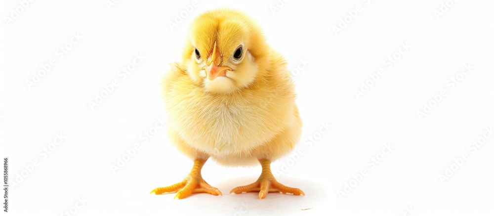 Fototapeta premium Cute Little Chicken Isolated On White Background