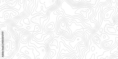 Wallpaper Mural Topographic wave grid map. Geographic mountain relief, Topographic contour lines map seamless ,  Geographic mountain relief. Abstract lines background.  Torontodigital.ca