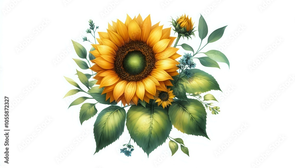 Fototapeta premium Vibrant Sunflower Bouquet