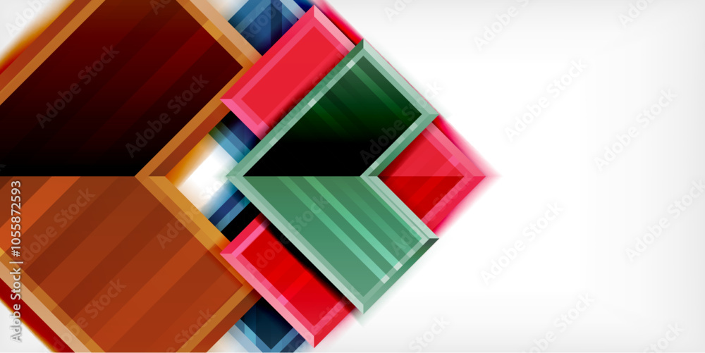 Fototapeta premium Arrow geometric abstract vector background. Vector Illustration For Wallpaper, Banner, Background, Card, Book Illustration, landing page