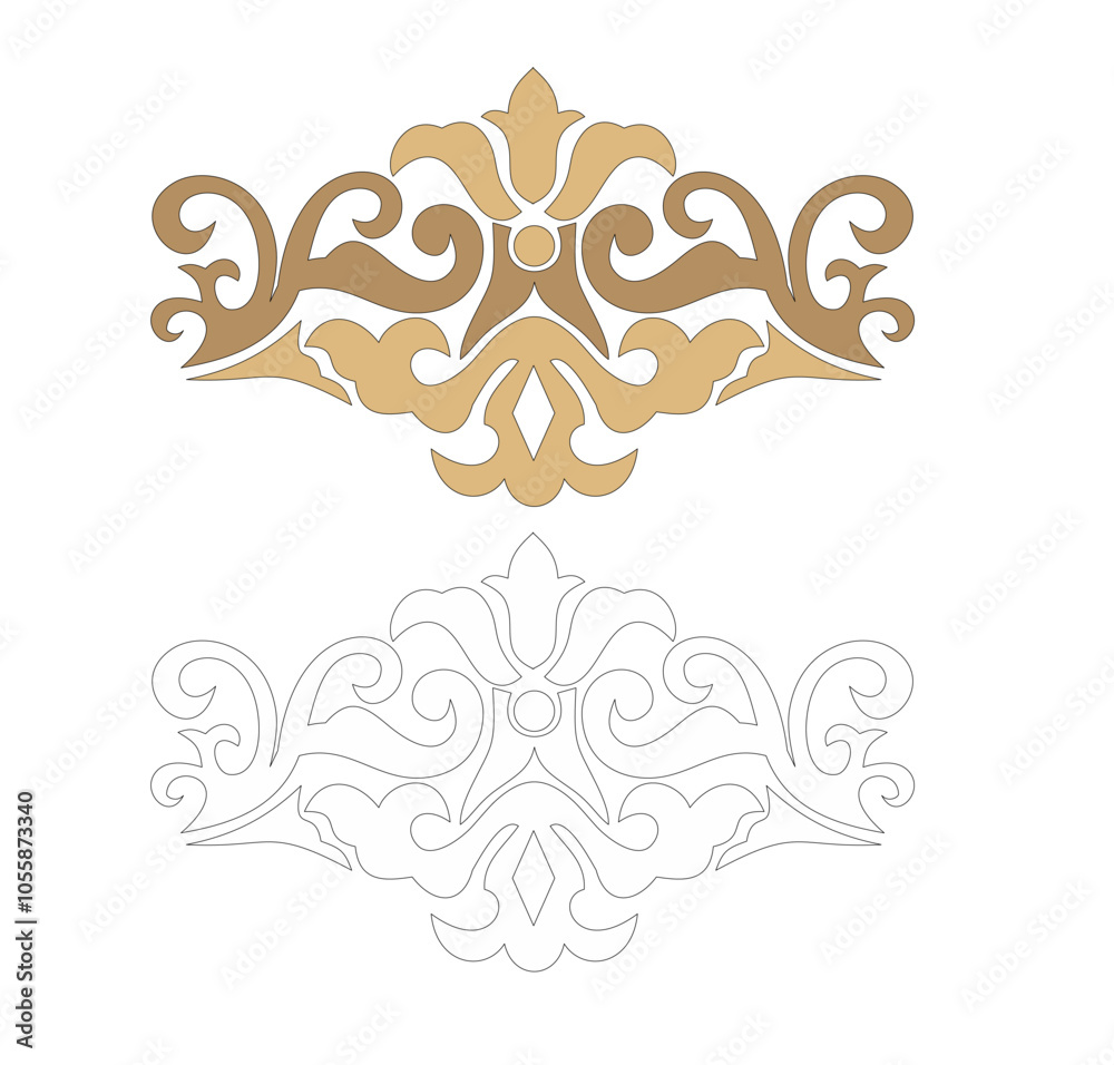 ANCIENT ROMAN AND HISTORICAL CLASSIC DECORATIONS GOTHIC COLUMNS AND FRIEZES IN ANCIENT VENICE STYLE