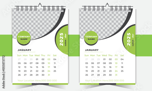Calendar 2025 corporate template design set. Monthly planner design in corporate and business style