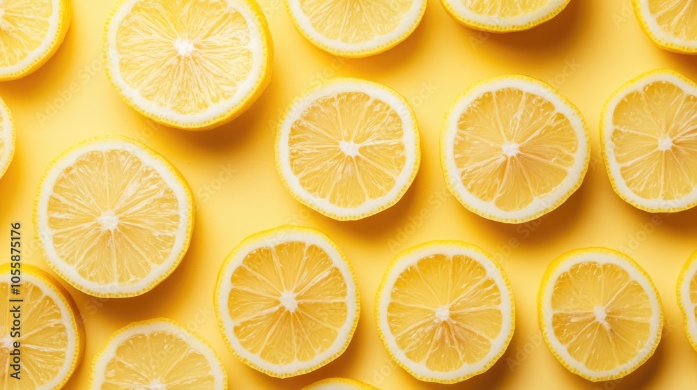 Freshly sliced lemon fruits isolated against a clean background Freshly sliced lemon fruits isolated against a clean background