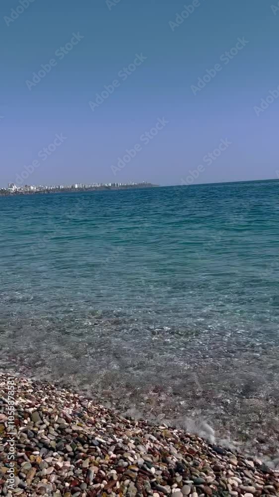 sea ​​horizon and shore