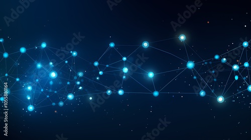 Futuristic digital cityscape with glowing lines and data servers