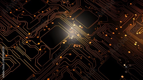 Futuristic digital cityscape with glowing lines and data servers