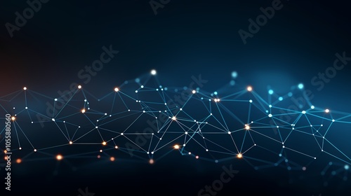 Futuristic digital cityscape with glowing lines and data servers