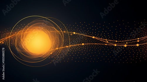 Futuristic digital cityscape with glowing lines and data servers