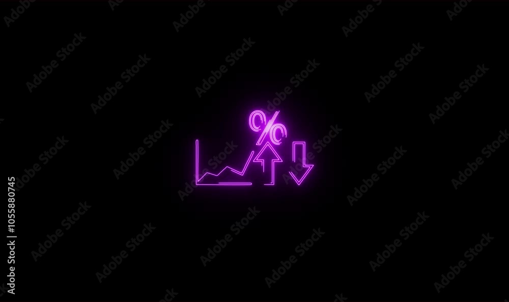 Glowing Neon Quality Control and Company Cost Reduction with black color background. Quality with up Arrow and Cost with Down Glowing Neon Quality Control and Company Cost Reduction with black color background. Quality with up Arrow and Cost with Down