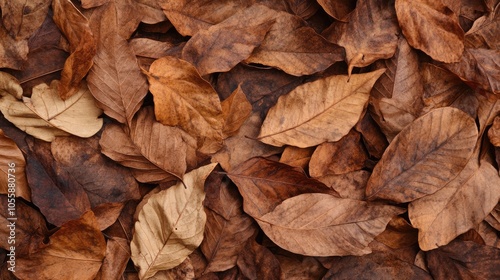 Dried leaves captured for use in backgrounds and textures