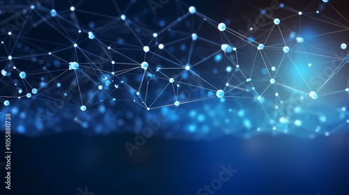 Futuristic digital cityscape with glowing lines and data servers