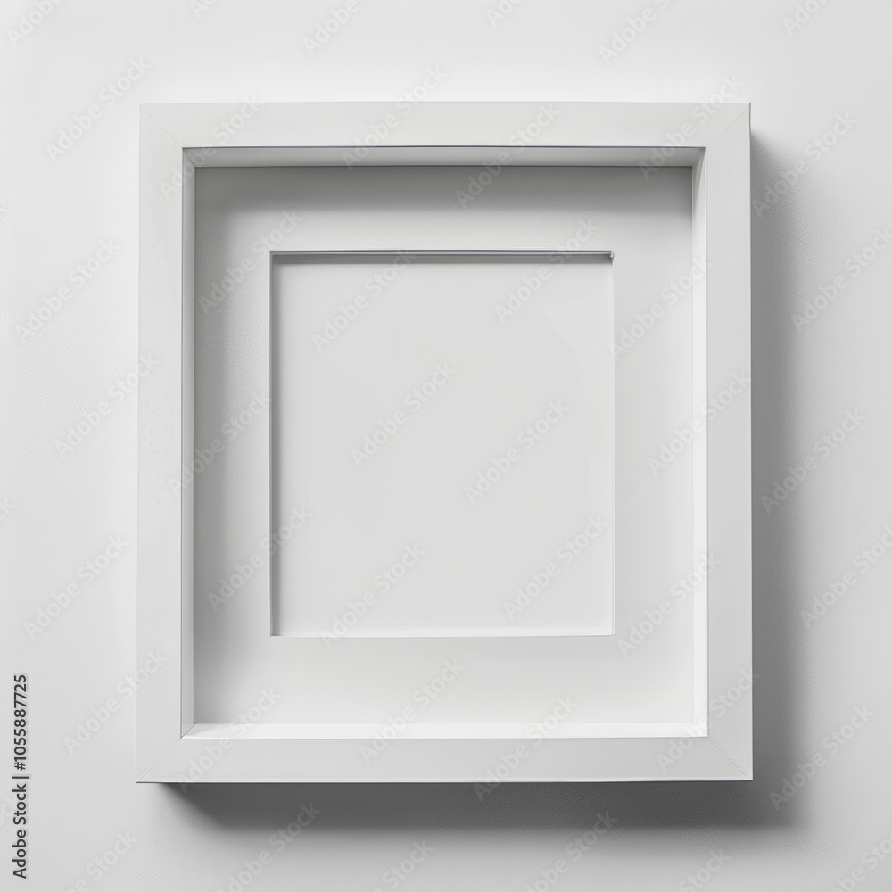 Empty Blank White Mock Up Frame Empty Blank White Mock Up Frame