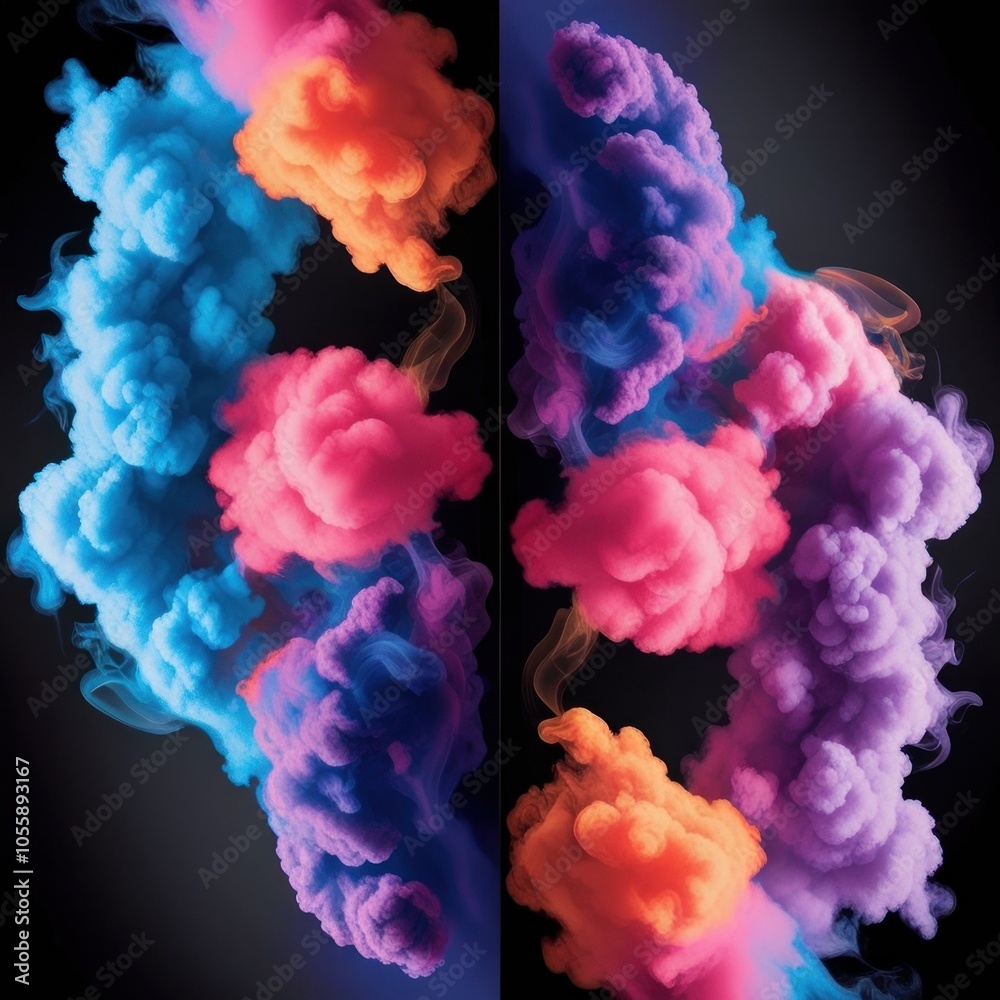 Motion Color drop in water, Ink swirling in, Colorful ink abstraction. Fancy Dream Cloud of ink under water Motion Color drop in water, Ink swirling in, Colorful ink abstraction. Fancy Dream Cloud of ink under water