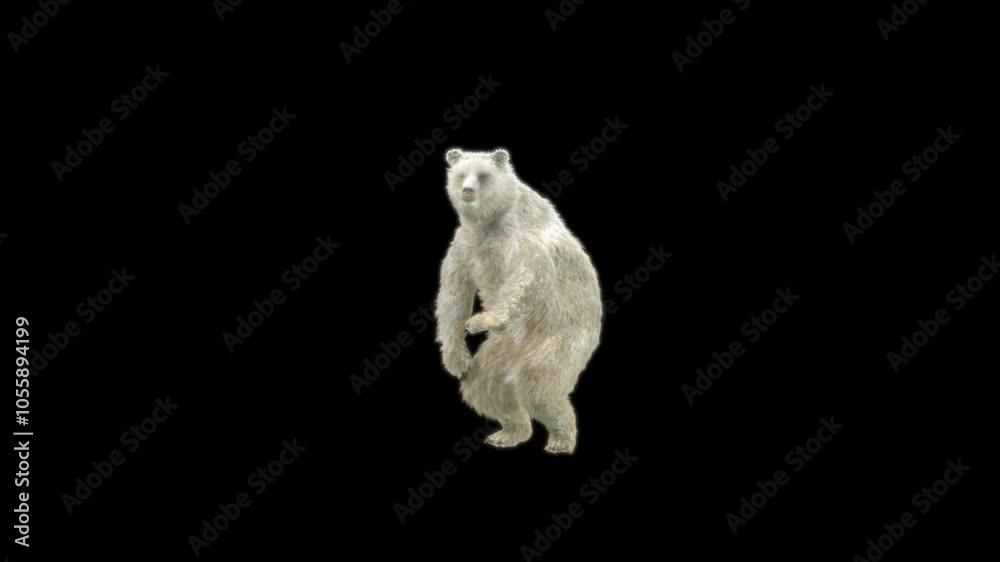 Bear Dancing 3d rendering animal realistic, Animation 3D, Included in the end of the clip with Luma matte. Bear Dancing 3d rendering animal realistic, Animation 3D, Included in the end of the clip with Luma matte.