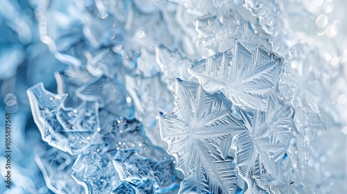 Delicate, intricate snowfla...