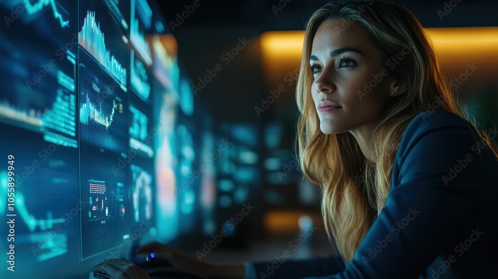 Confident leadership in a high-tech boardroom empowering business women in the digital age Confident leadership in a high-tech boardroom empowering business women in the digital age