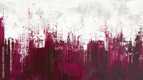 Abstract expression of deep burgundy and white hues photo