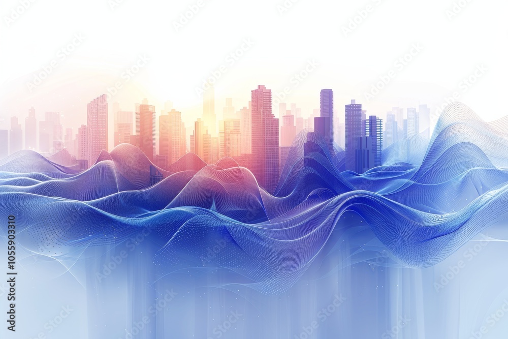 A stunning futuristic urban skyline features vibrant neon lights and mesmerizing digital rain effects A stunning futuristic urban skyline features vibrant neon lights and mesmerizing digital rain effects