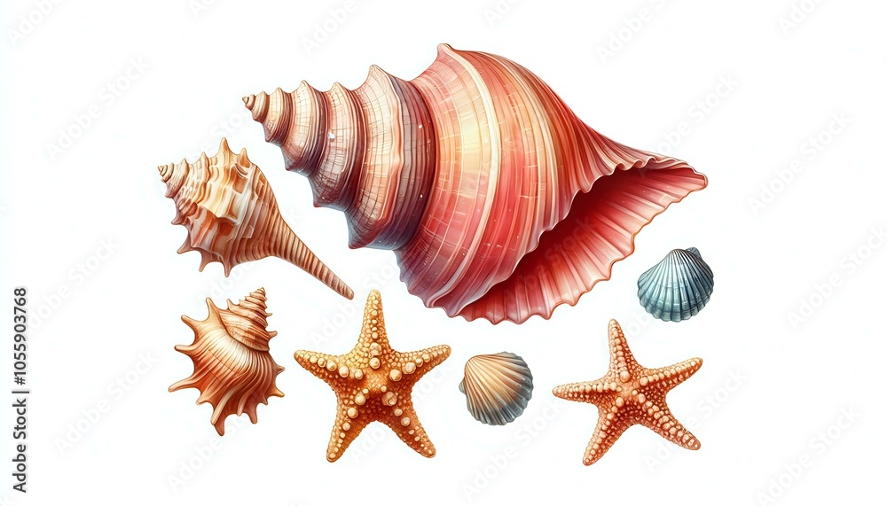 Spiral Seashell with Vibrant Hues
Spiral Seashell with Vibrant Hues
