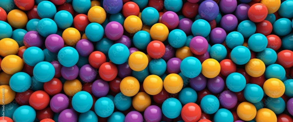 Vibrant multicolored spheres background with red, blue, purple, yellow hues Vibrant multicolored spheres background with red, blue, purple, yellow hues