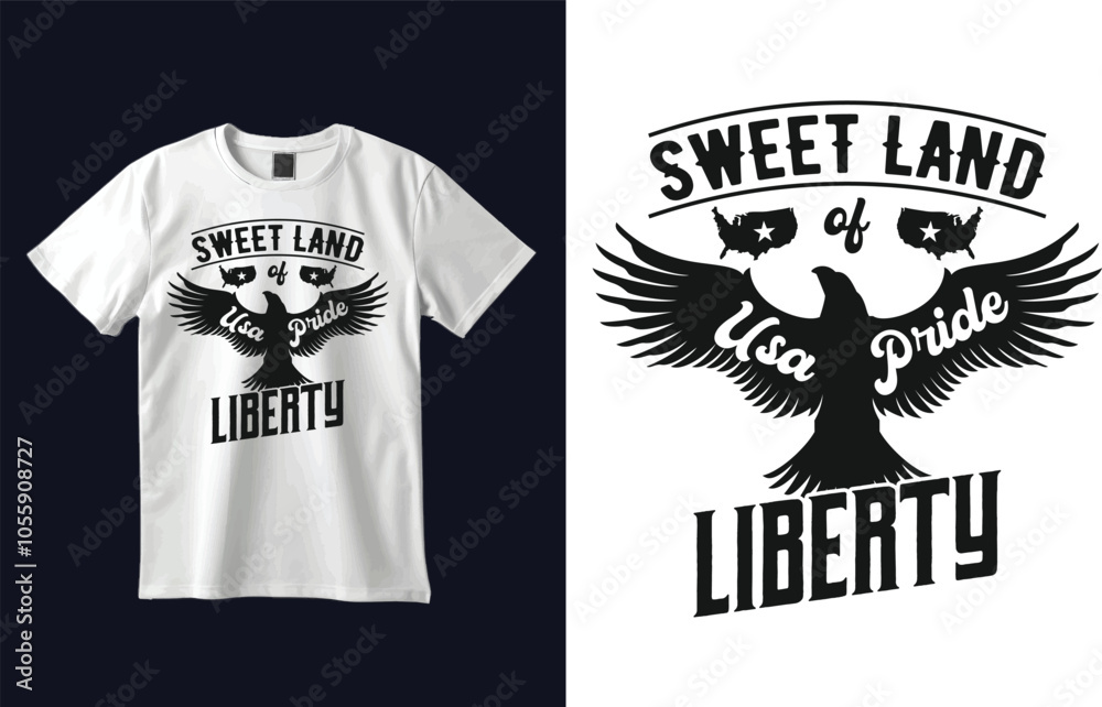 American T-shirt Design Vector American T-shirt Design Vector