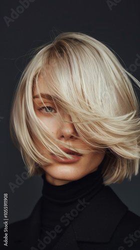 Girl Portrait with Hair Style 